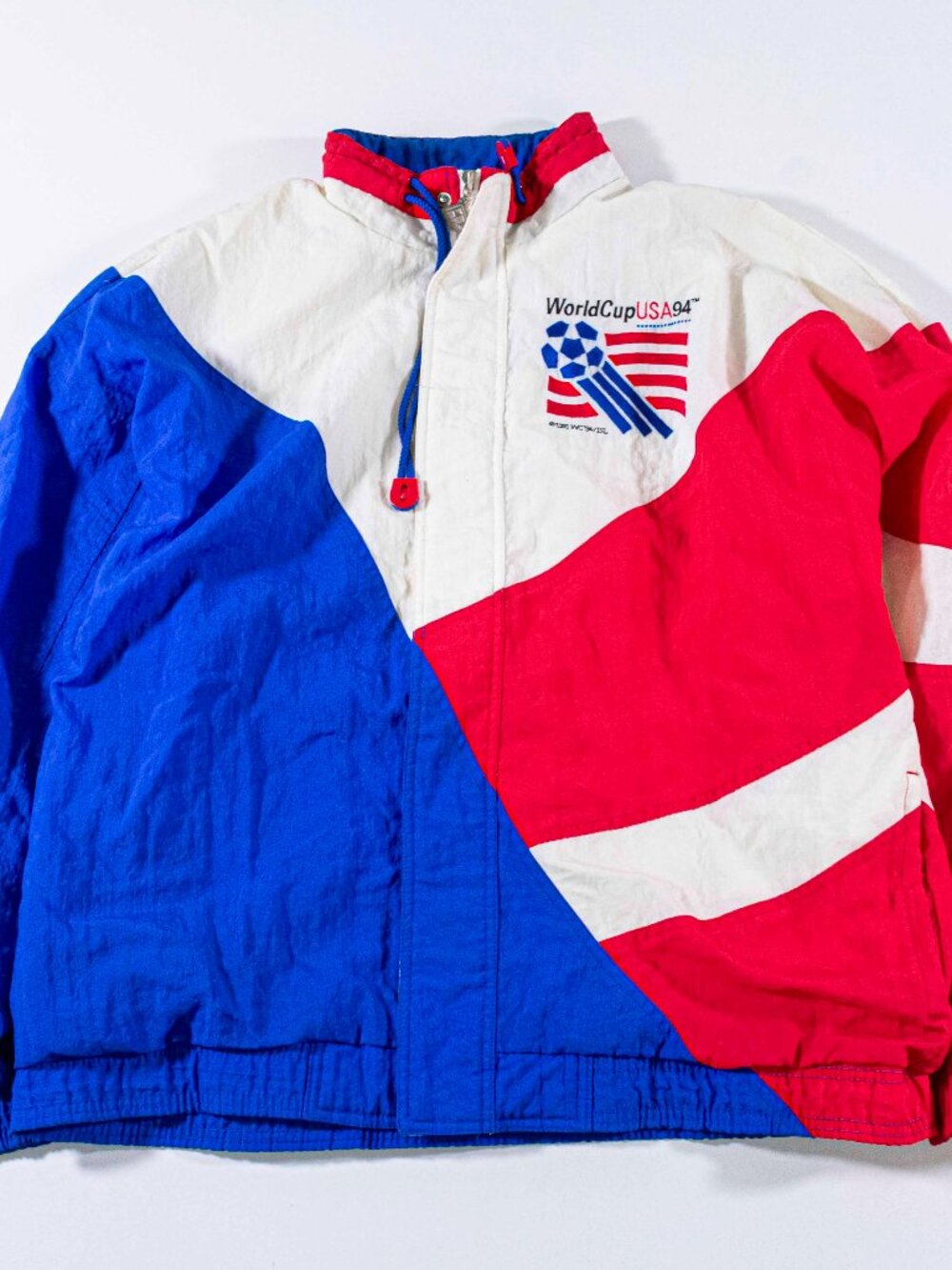 Vintage 1994 World Cup USA Apex One Windbreaker Jacket Large Soccer Blokecore